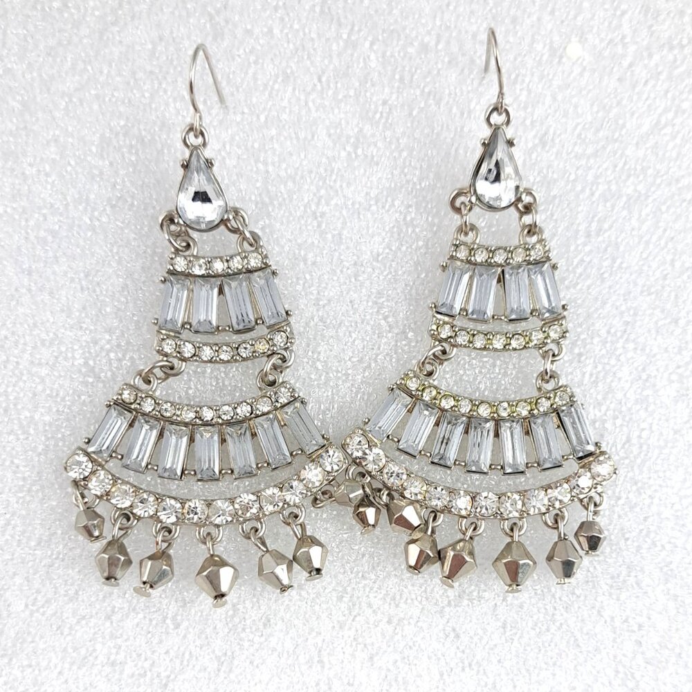 Art Deco Crystal Dangle Earrings
